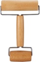 Wood Pastry Pizza Roller, Wood Non Stick Fondant Dough Rolling Pin Bakery T Shape Baking Maker Utensil Cake Cooking Pastry Cookie Bread Crust Kitchen Pasta Pie Home Tortilla Fudge Clay(Style2)