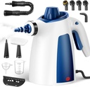 Steam Cleaner, Pressurized Handheld Multi-Surface Natural Steam Cleaner with 12 PCS Accessories & Safety Lock, 350ML Large Capacity, Steamer for Car, Home, Upholstery, Kitchen, Window, Grime, Grease