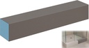 Shower Curb,Prefabricated Waterproof Shower Curb Kit for Shower Pan,Trimmable Tile Ready Curbs for Shower Construction/Bathroom Renovation,Load Bearing,Easy Installation,Lightweight,38 Inch Length