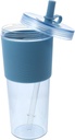 VICASKY Large Capacity Straw Water Cup Practical Cold Beverage Container Sturdy Plastic for Outdoor Use Convenient Drinking for Hiking and Picnics