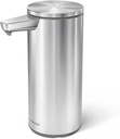simplehuman 9 oz. Touch-Free Automatic Rechargeable Sensor Pump, Brushed Stainless Steel, New