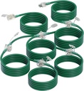 addlon 50FT Outdoor Extension Cord with Mutil Outlets Evenly Spaced 6 Outlets 16/3 SJTW Weatherproof Power Cable for Indoor Outdoor Halloween And Christmas Decorations with Indicator Lights ETL Listed