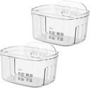 2pcs Ginger Garlic Storage Baskets Wall Hanging Decor Kitchen Organizer Baskets