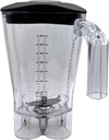 Sand Ice Machine Wall Breaking Machine Mixing Cup, Compatible for Hamilton Beach HBH550/HBH650/HBH850 Mixer Sand Ice Machine Special Upper Cup (64OZ Cup Body+lid+Blade)