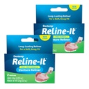 Dentemp Denture Reline Kit - Advanced Formula Reline It Denture Reliner (Pack of 2) - Denture Kit to Refit and Tighten Dentures for Both Upper & Lower Denture