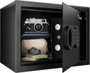 Bonsaii Safe, 0.6 Cubic Safe Box with Electronic Keypad, Removable Shelf, for Valuables Jewelry and Documents in Home, Hotel, or Business, 9.84" x 13.78" x 9.84" Inches, SF002