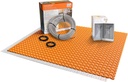 All-in-one Electric Radiant Floor Heating Kit 32 Sq Ft 120V with Smart WiFi Programmable Touchscreen Thermostat, Heating Uncoupling Membrane, Underfloor Heating Cable