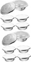 KESYOO Tin Foil Pan Large Prep Versatile Pans Steam Cooking Meat Pot Camping Lids for Grease Tins Food