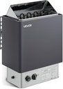 VEVOR 9KW Sauna Heater, Steam Bath Sauna Heater with Built-in Controls, Electric Sauna Stove, 3h Timer and Adjustable Temp for Max. 317-459 Cubic Feet, Home Hotel Spa Shower Use 220V FCC Certification