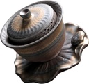 DOITOOL 1pc Ceramic Teapot Lid Retro Tea Set for Office Home Use Practical Teaware for Tea Gatherings Smooth Cup for