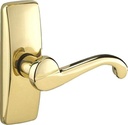 Wright Products VGL025-555, Brass Georgian Style Surface Mount Latch, Gold