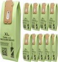 10 Pack Replacement Type CC Vacuum Bags for Oreck XL XL2 XL7 XL21 Upright Vacuum Cleaner,Part # CCPK8, CCPK8OH, CCPK8DW, AK1CC6A